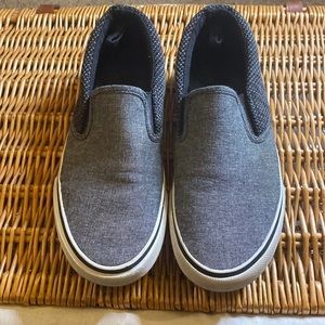 Primark Men’s Gray and Black Oxford Slip on Sneakers  - Size 7 US
